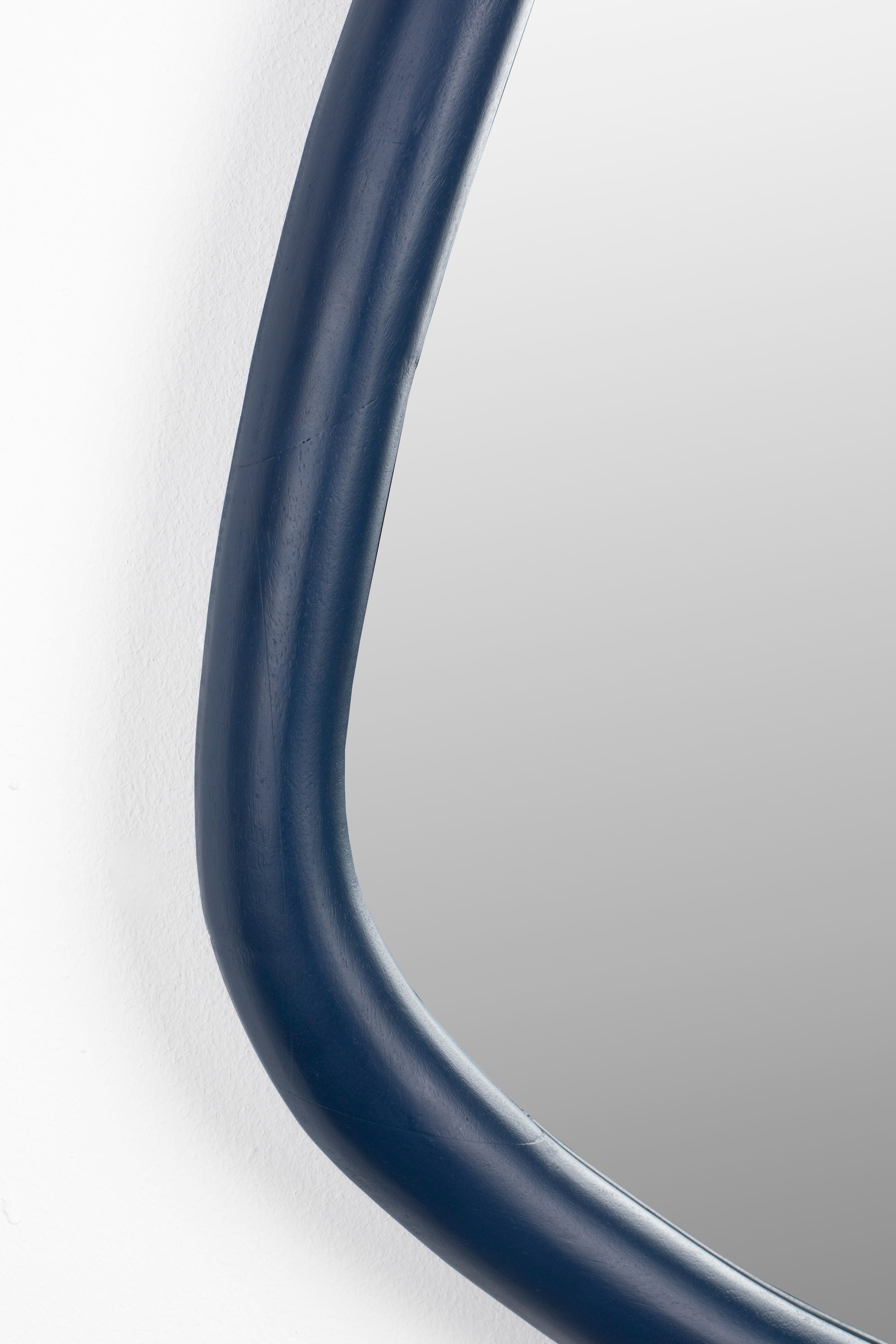 Zuiver Looks Organic Navy Blue Mango Wood Wall Mirror Medium